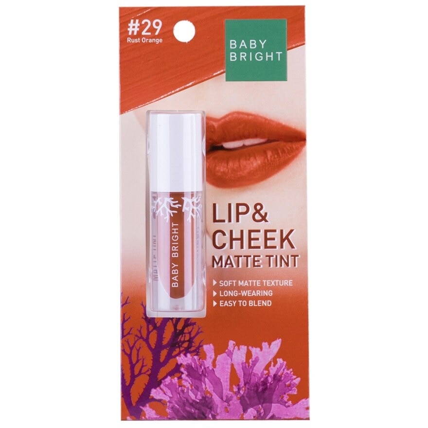 Baby Bright Lip  Cheek Matte Tint 2.4g. 29 Rust Orange