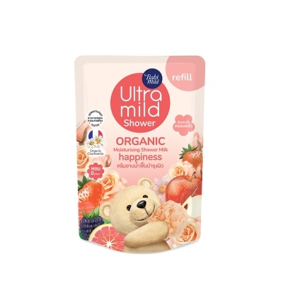 Ultra Mild Ultra Mild By Babi Mild Shower Organic Milk Happiness 360 Ml. Refill สบู่เหลวเด็ก