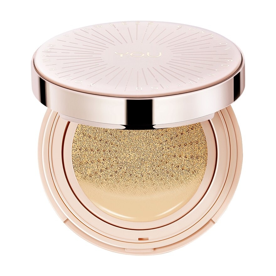 Y.O.U Noutri Wear+Flawless Cushion Foundation SPF40 PA+++ 11g. W703 Warm Ivory