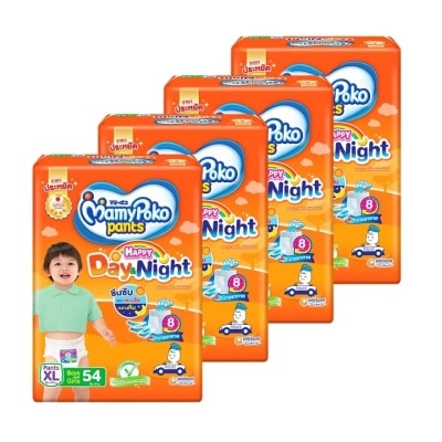 Mamy Poko Mamy Poko Pants Happy Day  Night Size XL 54X4 Pack ผ้าอ้อมเด็ก