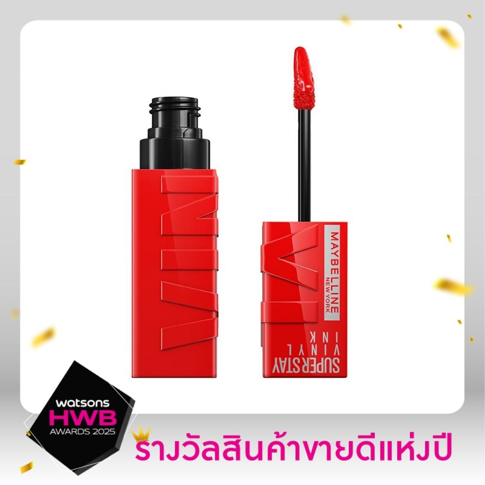 เมย์เบลลีน นิวยอร์ก ซุปเปอร์สเตย์ ไวนิล อิ้งค์ ลิป 4.2มล. 25 เร้ด ฮ็อต