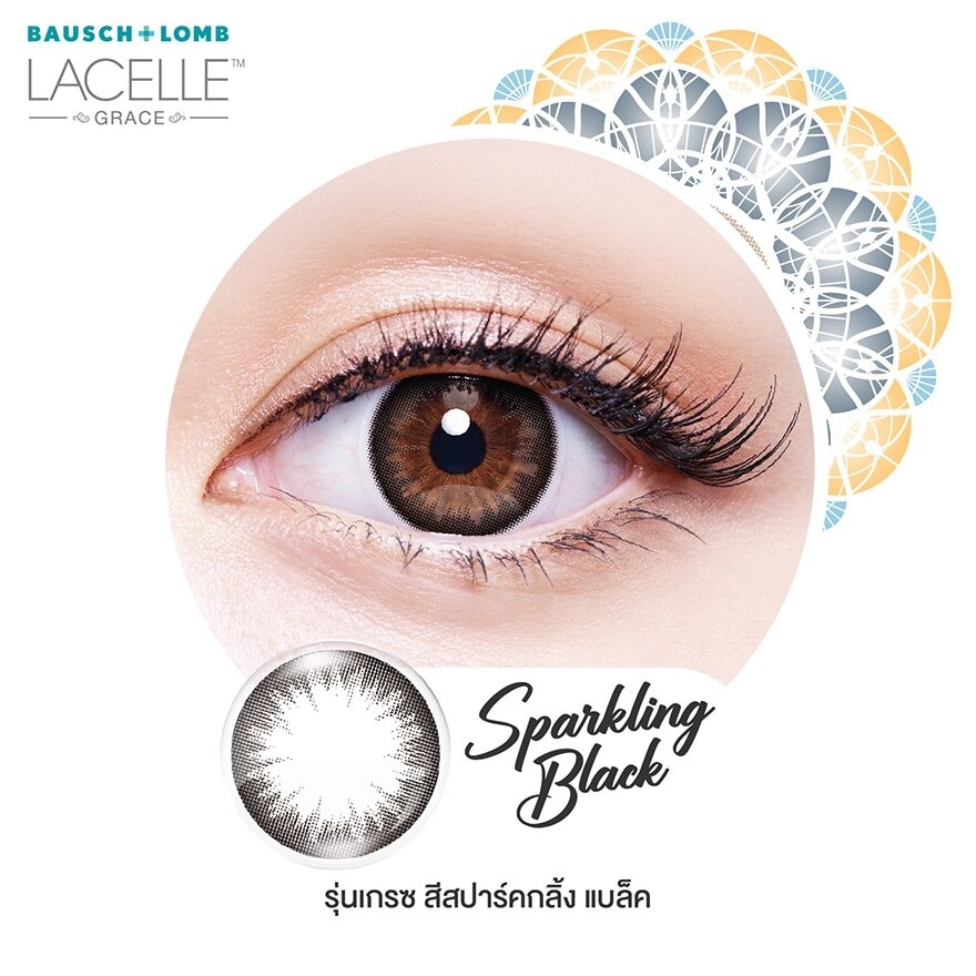 Bausch+Lomb Lacelle Grace Contact lens Sparkling Black -6.00 (Monthly contact lenses)