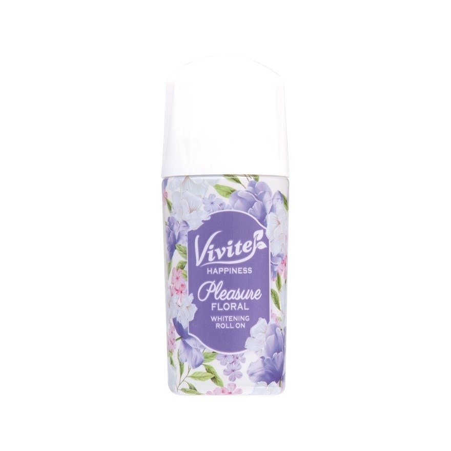 Vivite Roll On Happiness Pleasure Floral Whitening 40 Ml. ระงับกลิ่นกาย