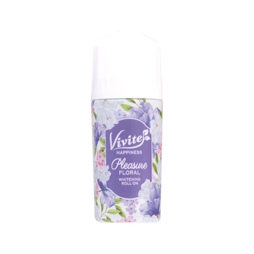 Vivite Roll On Happiness Pleasure Floral Whitening 40 Ml. ระงับกลิ่นกาย