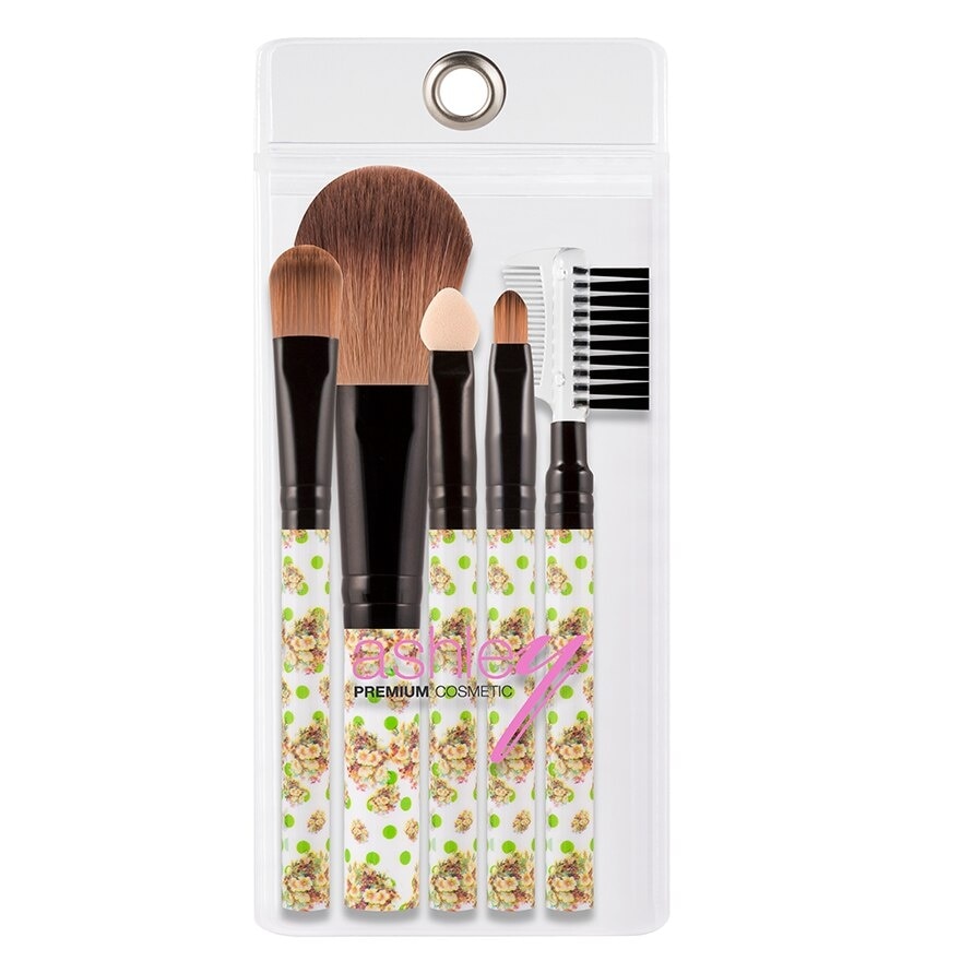 Ashley Lace Mini Brush Set 5pcs. Green