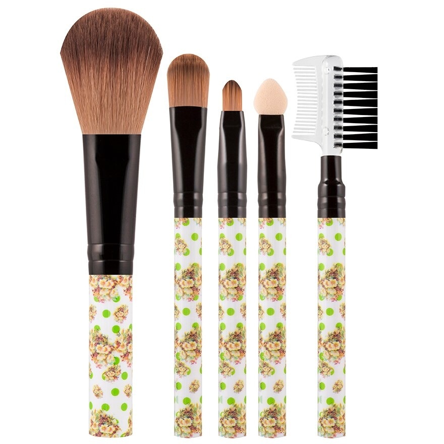 Ashley Lace Mini Brush Set 5pcs. Green