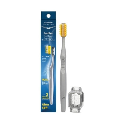 Watsons Watsons Better Toothbrush 1s with Replaceable Brush Heads 2pcs.