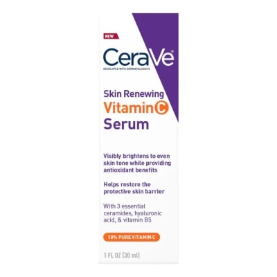 Cerave Cerave Skin Renewing Vitamin C Serum 30 ml. 10 Pure Vitamin C Serum for Face With Hya