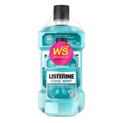 Listerine ลิสเตอรีน น้ำยาบ้วนปาก คูลมินต์ 750 มล.+250 มล.