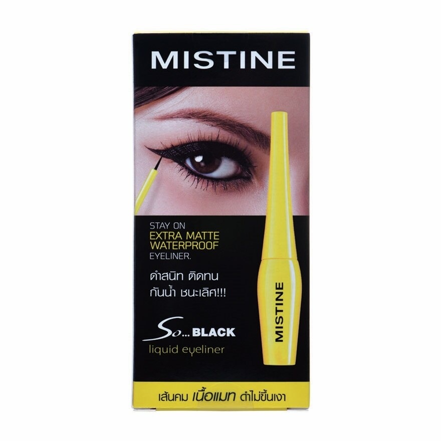 Mistine So Black Matte Liquid Eyeliner 4.5g. Black