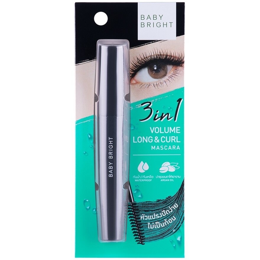 Baby Bright 3 In 1 Volume Long  Curl Mascara 5.5g.