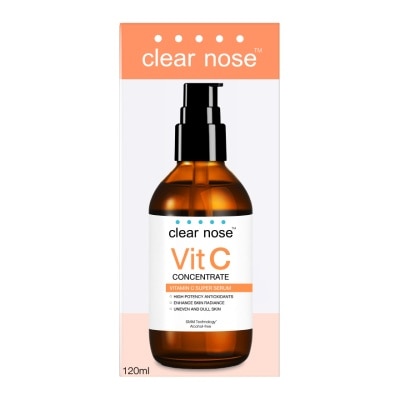 Clear Nose เคลียร์โนส วิตามินซี คอนเซนเทรต ซูเปอร์ เซรั่ม 120 มล. เซรั่มวิตามินซี ผิวกระจ่างใส