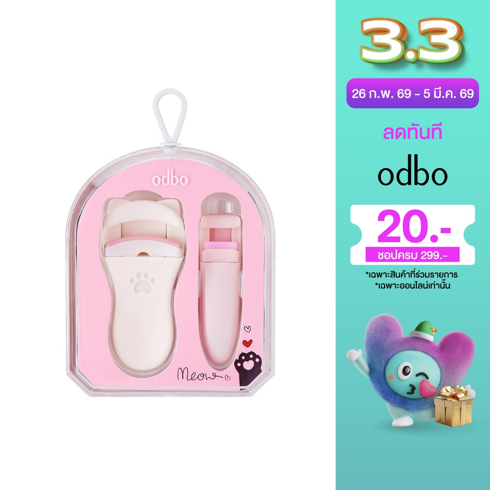 ODBO โอดีบีโอ เหมียว เหมียว แลช เคิร์ลเลอร์ เซ็ท 2ชิ้น