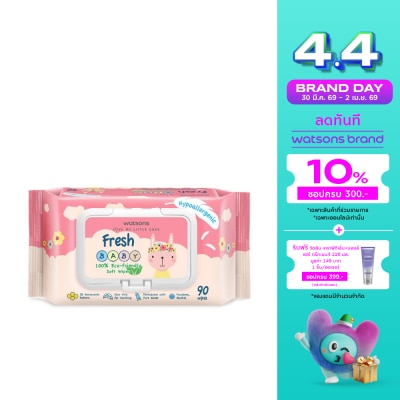 Watsons - Watsons Fresh Baby 100 Eco-Friendly Soft Wipes 90sheets.