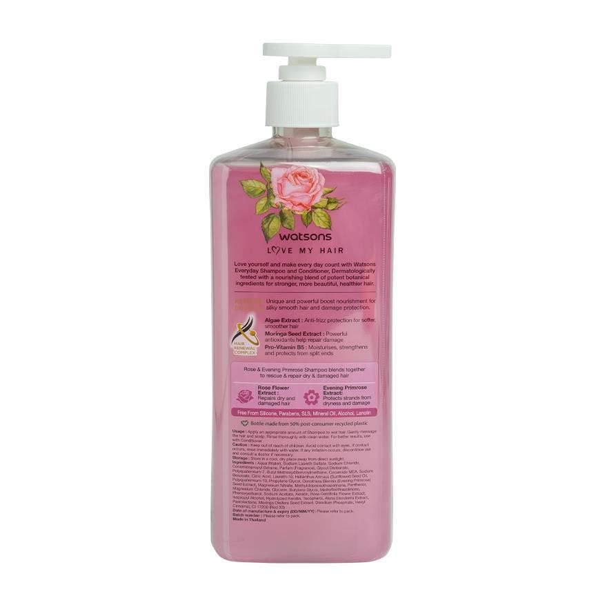 Watsons Rose  Evening Primrose Shampoo 700ml.