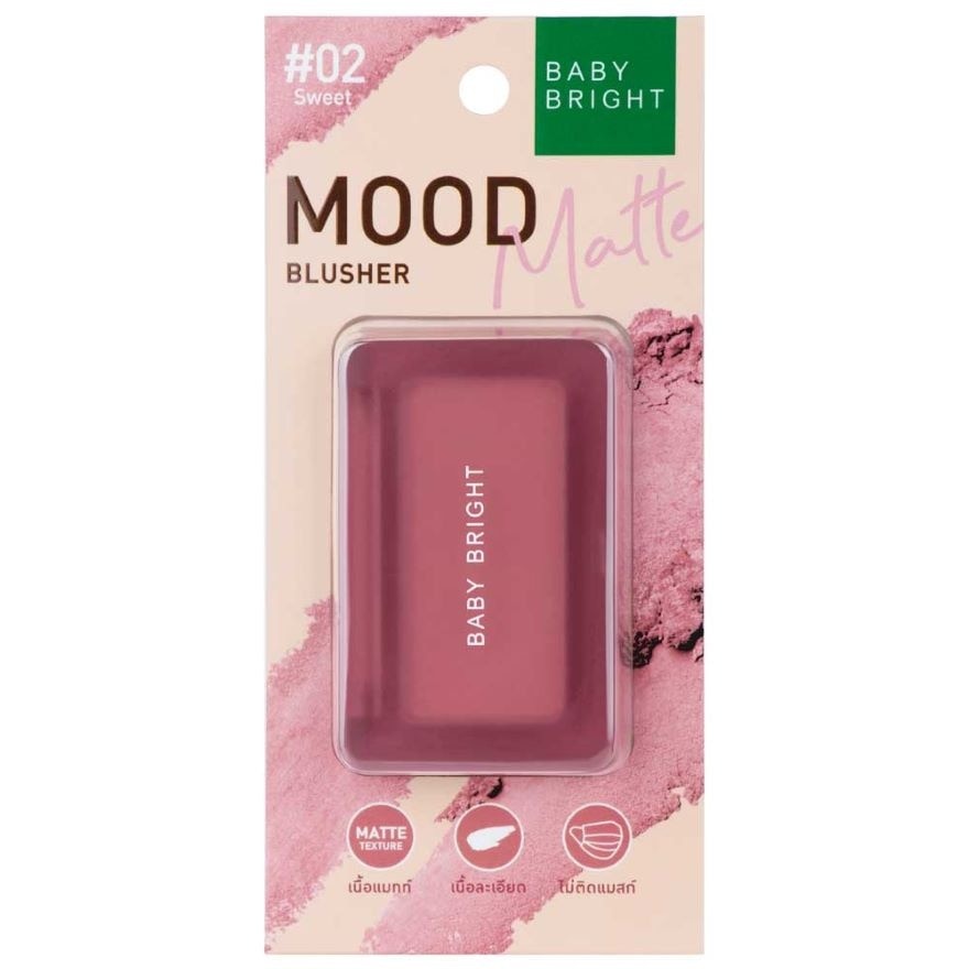 Baby Bright Mood Matte Blusher 4.5g. 02 Sweet