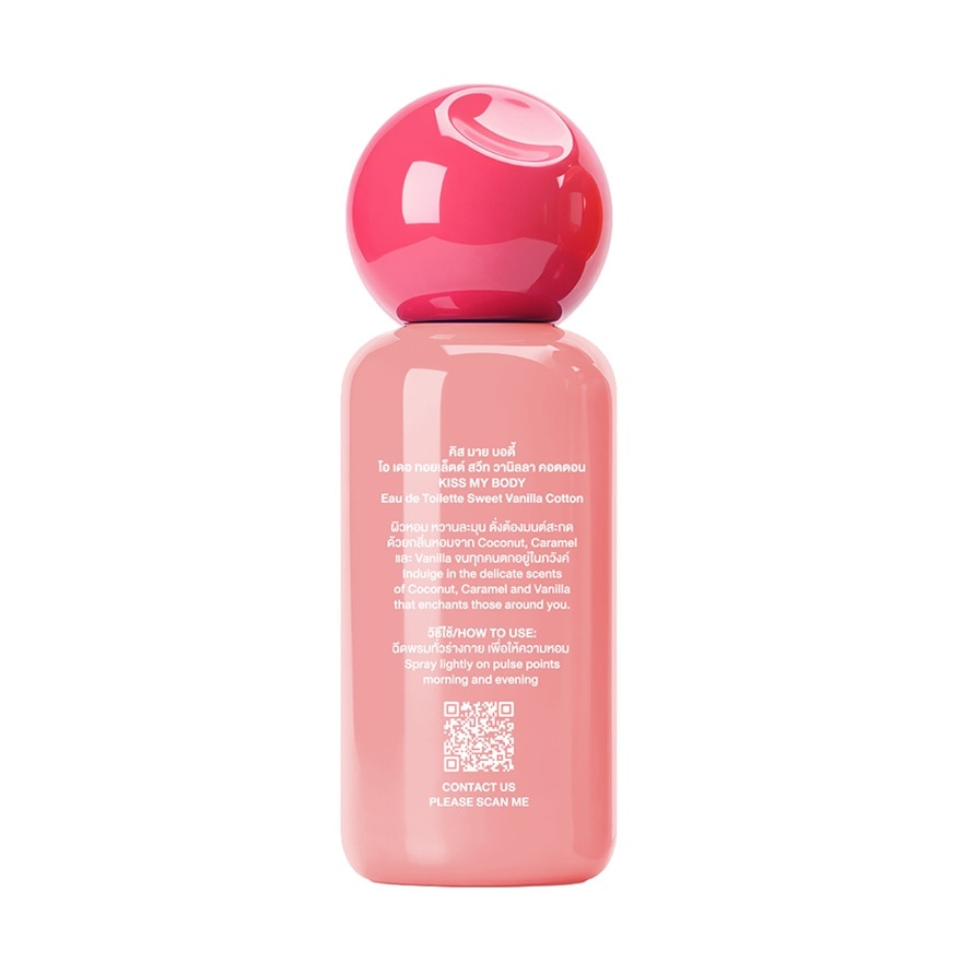 Kiss My Body Eau De Toilette Sweet Vanilla Cotton 80 Ml.