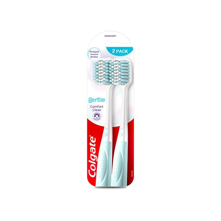 Colgate คอลเกต แปรงสีฟัน เจนเทิล คอมฟอร์ท คลีน 2 ชิ้น (คละสี)