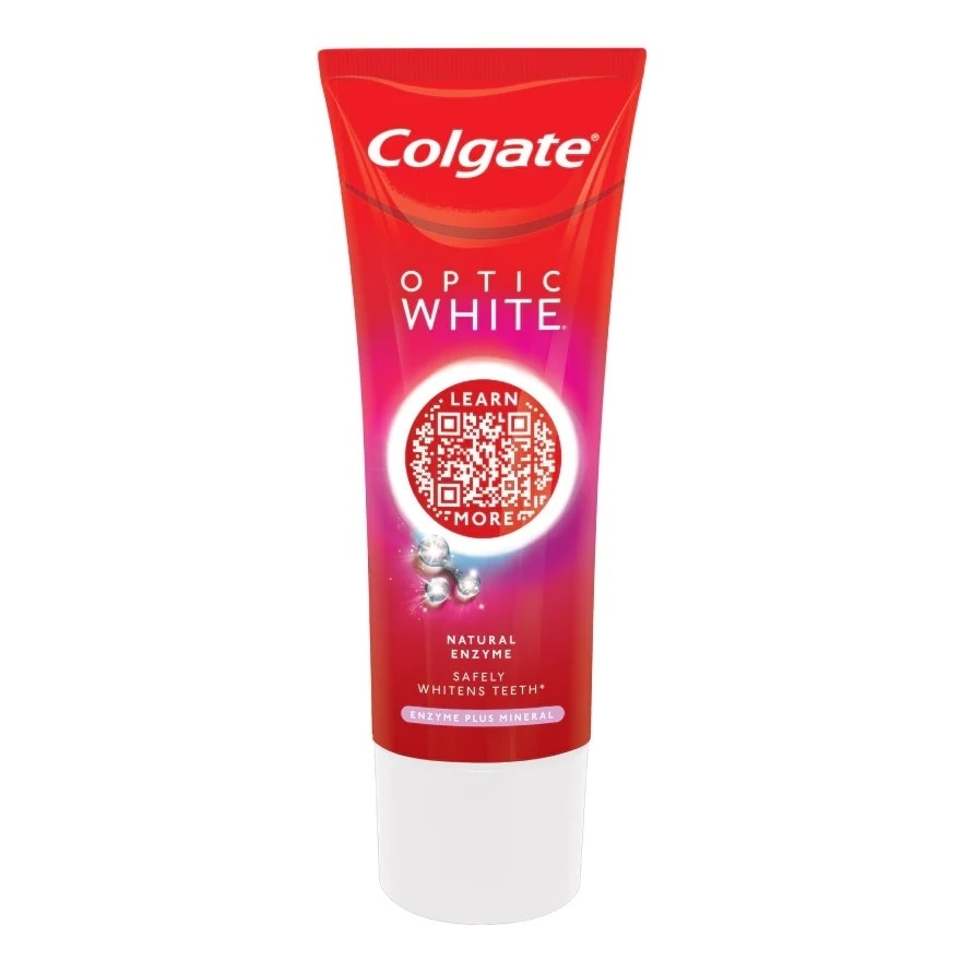 Colgate คอลเกต ยาสีฟัน อ๊อพติค ไวท์ เอนไซม์ พลัส มิเนอรัล 80 กรัม