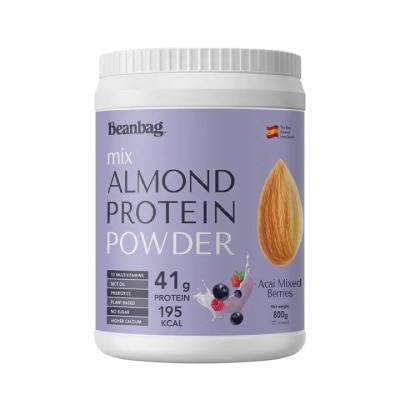 Beanbag Beanbag Mix Almond Protein Powder Acai Mixed Berries Flavor 800 g.