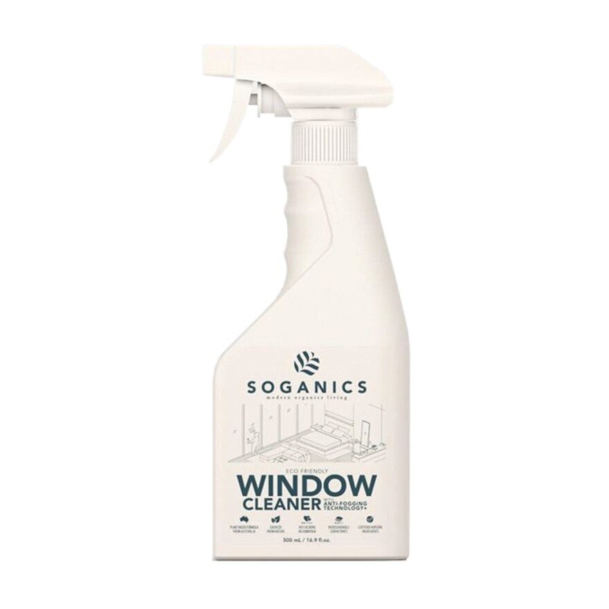 SOGANICS Window Cleaner - Fragrance-Free 500mL
