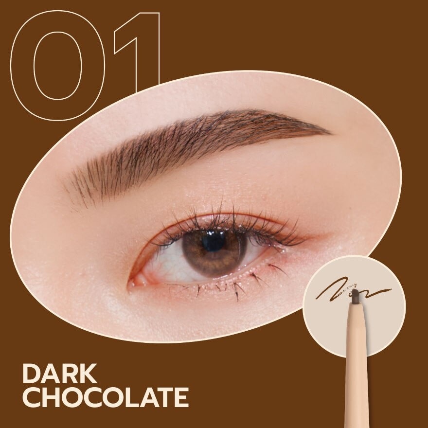 Charmiss Brookie Brow Slim Pencil 0.05g. 01 Dark Chocolate