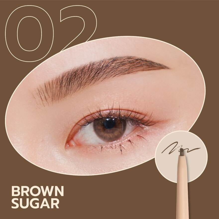 Charmiss Brookie Brow Slim Pencil 0.05g. 02 Brown Sugar