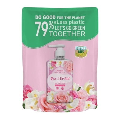 Watsons Watsons Love My Skin Rose  Orchid Scented Gel Hand Wash 500ml.(Refill)