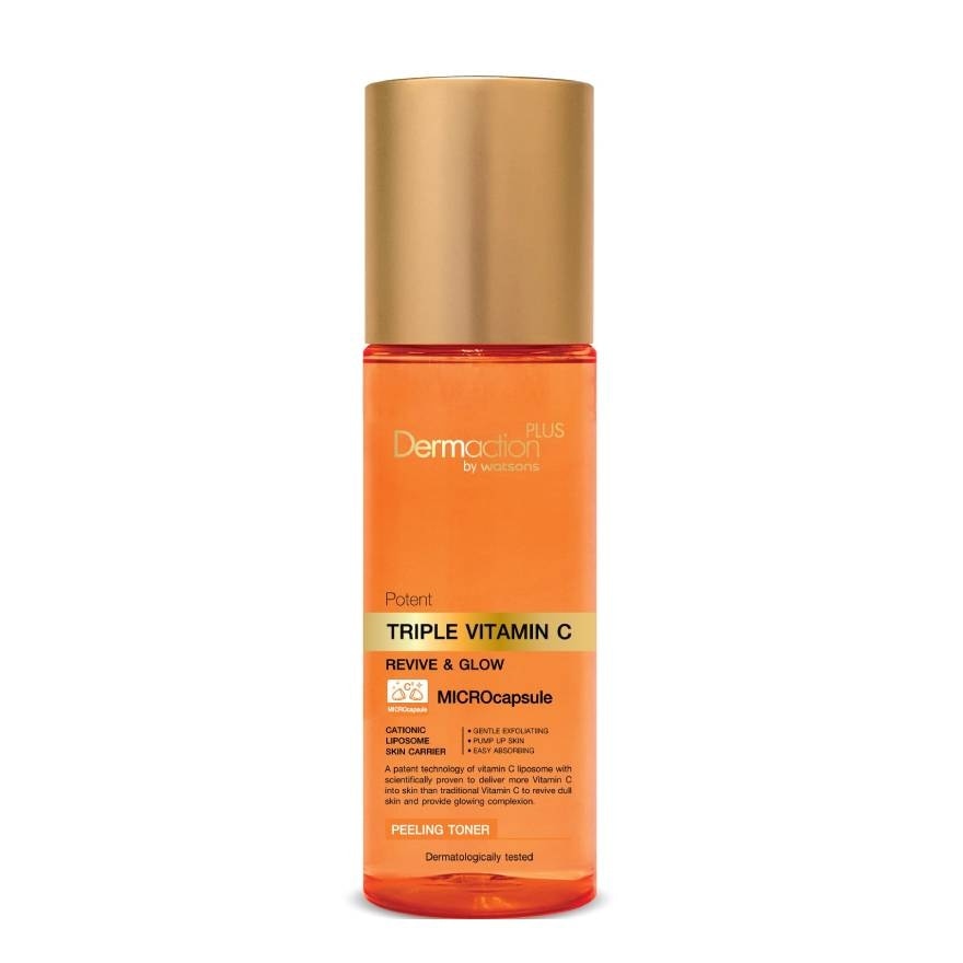 Dermaction Plus by Watsons Potent Triple Vitamin C Peeling Toner 100ml