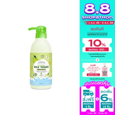 WATSONS วัตสัน รีจูวีเนทติ้ง มิลค์ โยเกิร์ต ครีม บาธ 530มล