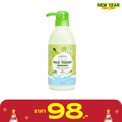 WATSONS วัตสัน รีจูวีเนทติ้ง มิลค์ โยเกิร์ต ครีม บาธ 530มล