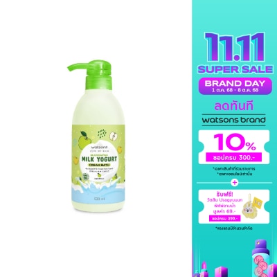 WATSONS วัตสัน รีจูวีเนทติ้ง มิลค์ โยเกิร์ต ครีม บาธ 530มล