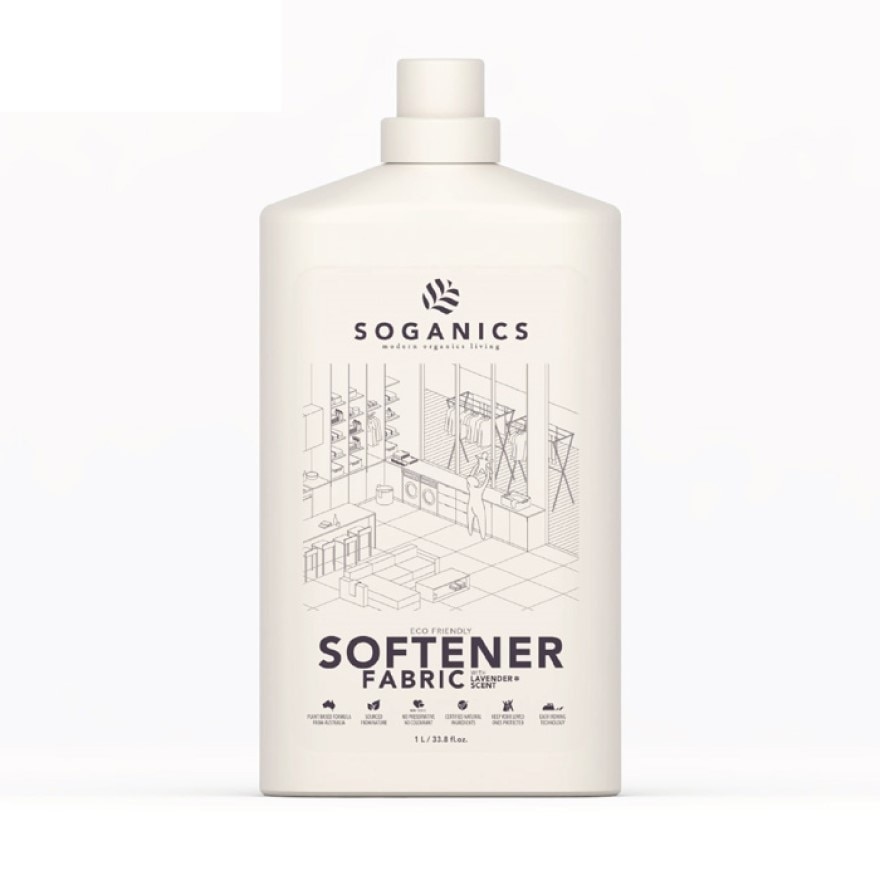 Soganics Fabric Softener Lavender Scent Organic Formula 1 Liter