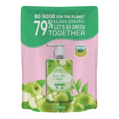 Watsons Watsons Love My Skin Green Tea  Apple Scented Gel Hand Wash 500ml.(Refill)