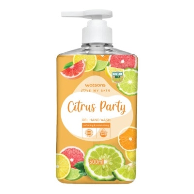 Watsons Watsons Love My Skin Citrus Party Gel Hand Wash 500ml.