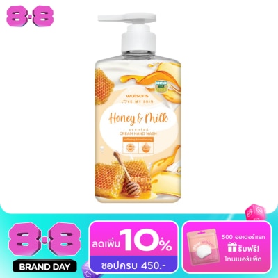 WATSONS - วัตสัน เลิฟ มาย สกิน ฮันนี่ แอนด์ มิลค์ เซ็นทิด ครีม แฮนด์ วอช 500มล. image