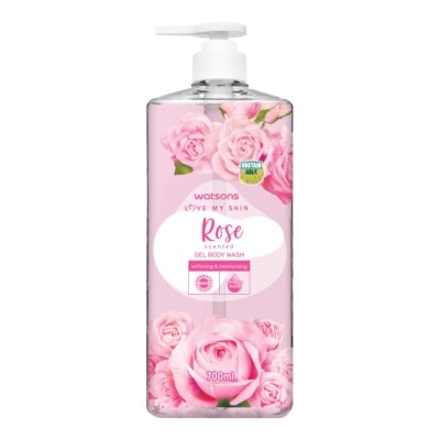 Watsons Watsons Love My Skin Rose Scented Gel Body Wash 700ml.