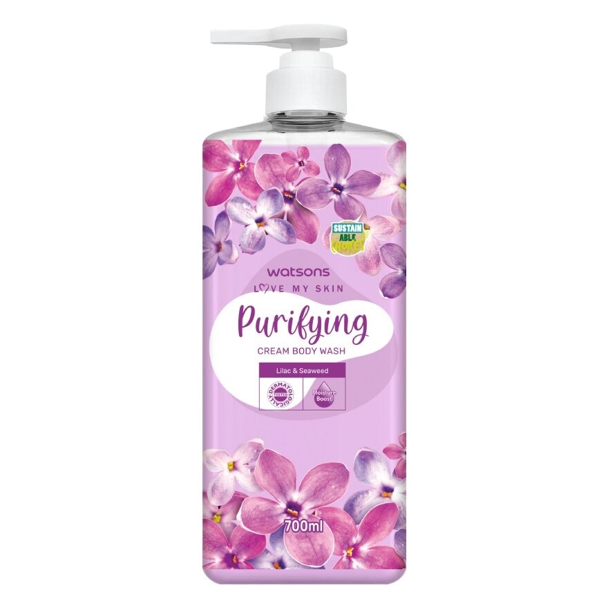 Watsons Love My Skin Purifying Cream Body Wash 700ml.