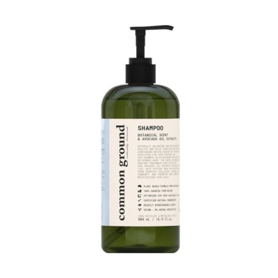 Common Ground Common Ground Naturally Balanced  Replenished Shampoo 500 ml. Botanical Scent  Avocad