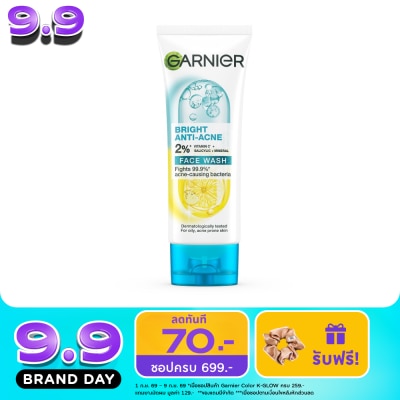 Garnier - Garnier Bright Anti-Acne Face Wash 100 Ml. image