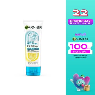 Garnier Garnier Bright Anti-Acne Face Wash 100 Ml.