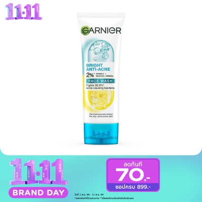 Garnier Garnier Bright Anti Acne Face Wash 100 Ml. image