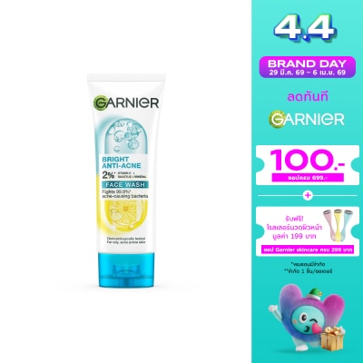 Garnier - Garnier Bright Anti-Acne Face Wash 100 Ml.