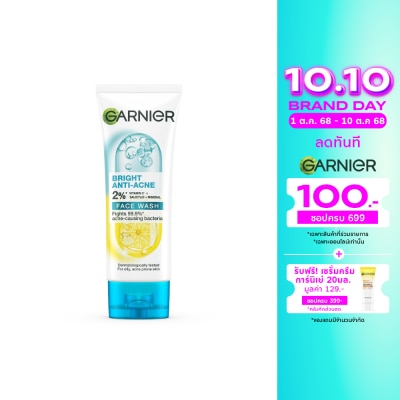 Garnier Garnier Bright Anti-Acne Face Wash 100 Ml.