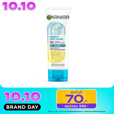 Garnier Garnier Bright Anti Acne Face Wash 100 Ml. image
