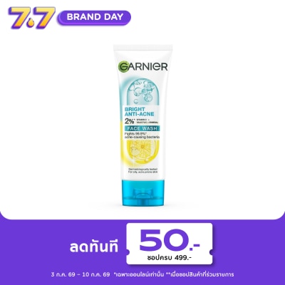 Garnier - Garnier Bright Anti-Acne Face Wash 100 Ml.