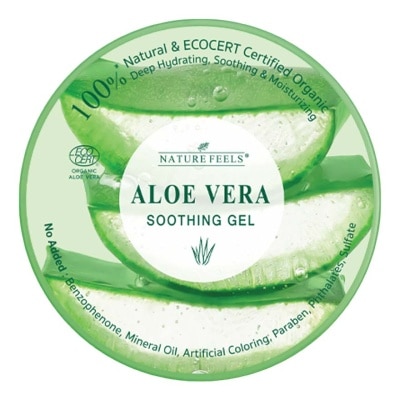 Nature Feels Nature Feels Aloe Vera Soothing Gel 300 Ml. เจลว่านหางจระเข้ ผิวชุ่มชื้น