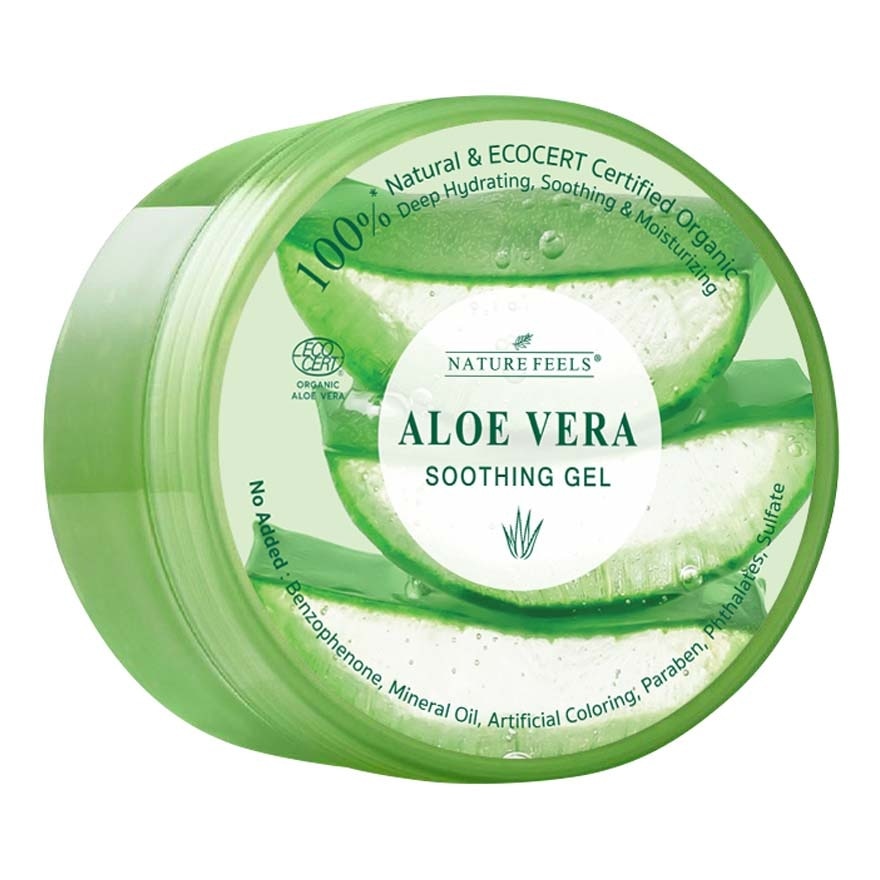 Nature Feels Aloe Vera Soothing Gel 300 Ml. เจลว่านหางจระเข้ ผิวชุ่มชื้น