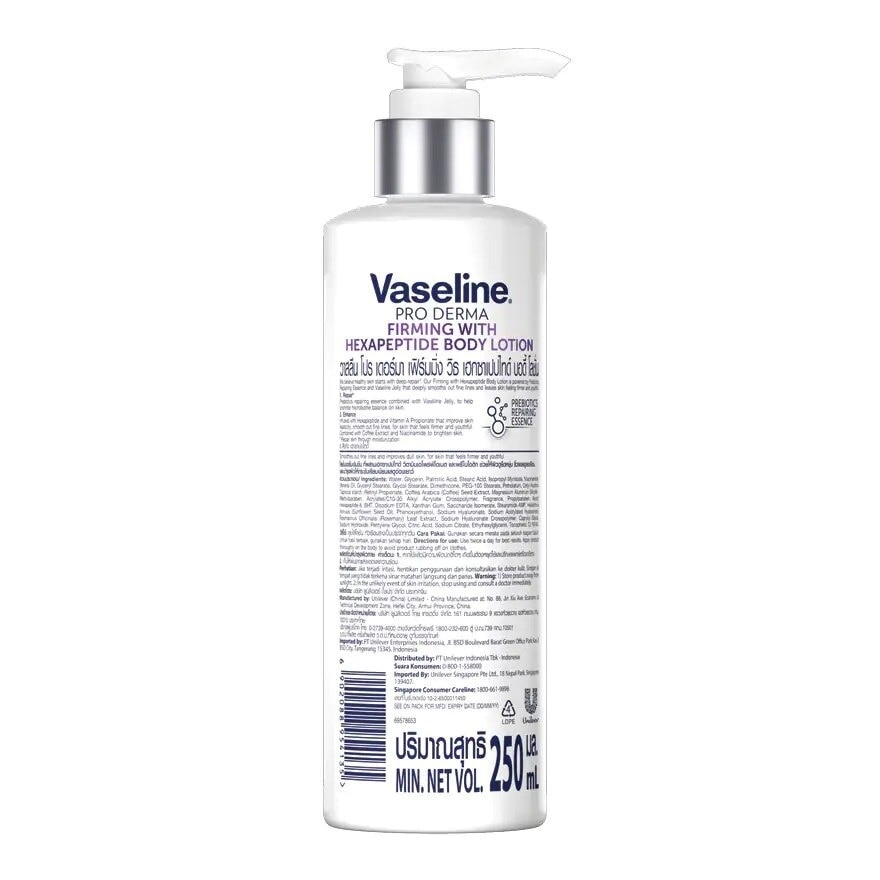 Vaseline Pro Derma Firming With Hexapeptide Body Lotion 250 Ml.