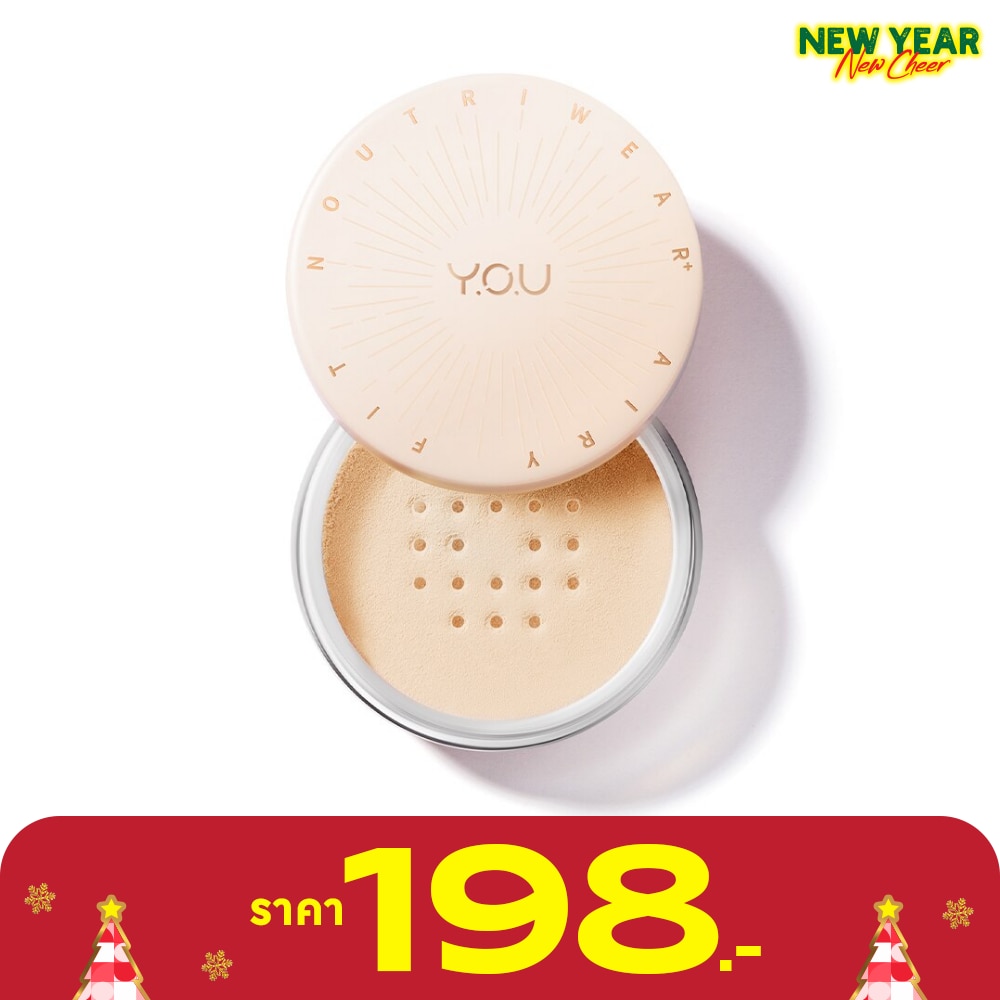 Y.O.U Noutriwear+ Airy Fit Loose Powder 15g. W804 Natural Buff